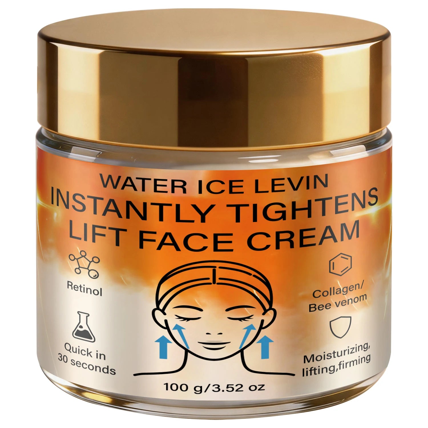 Retinol & Bee Venom Lifting Facial Cream Collagen Niacinamide Hydrating Firming Skin Contour Care Daily Face Cream 100g Qme WHITE 100g