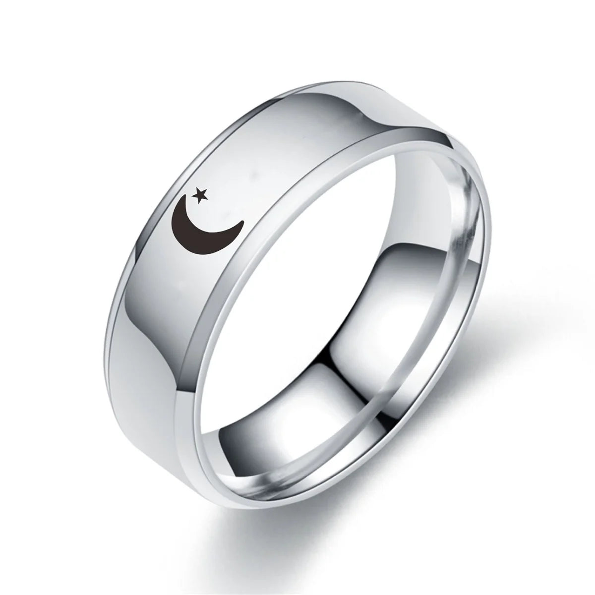 Trendy Sun Moon Couple Rings For Women Men Teens Lover's Stainless Steel Paired Couple Ring Party Wedding Fashion Jewelry Gifts Qme 4 6