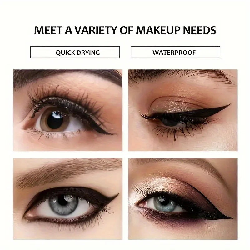 5-piece Smooth Liquid Eyeliners Waterproof Long-lasting Makeup Black Qme
