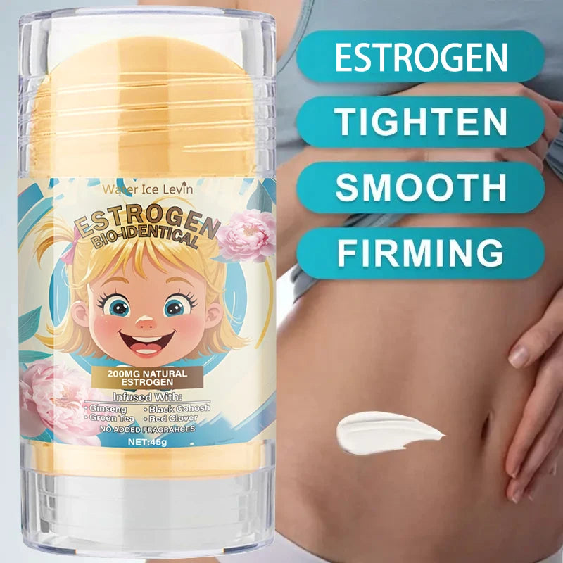 Biologically-Derived Estrogen Containing Ginseng Root and Clover Pollen, Firming and Moisturizing, Suitable for All Light Beige Skin Tones, Light Beige Moisturizing Cream, Alcohol-Free Formula Qme
