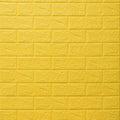 3D Foam Wall Stickers Retro Wallpaper Ceiling Self Adhesive Qme yellow 10Pcs 35cmX30cm