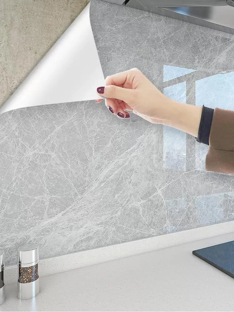 Adhesive Wall Wallpaper Temperature Resistance Cooking Bench Kitchen Qme