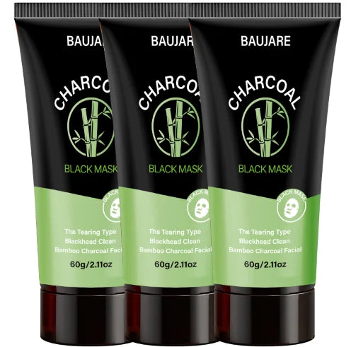 Charcoal Blackhead Peel Off Mask with Centella & Niacinamide, Deep Cleansing Pores & Purifying Skin, For All Skin Types. Qme Amy Green 60g