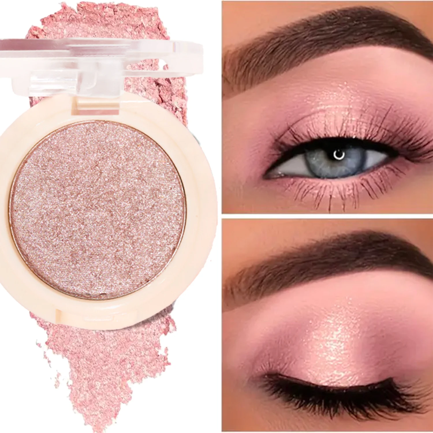 Single-color Eyeshadow Matte Shimmer High-pigment Brightening Qme
