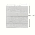3D Self-adhesive Solid Wall Sticker 35 X Waterproof DIY Living Room Qme white 35cmX35cm-5pcs