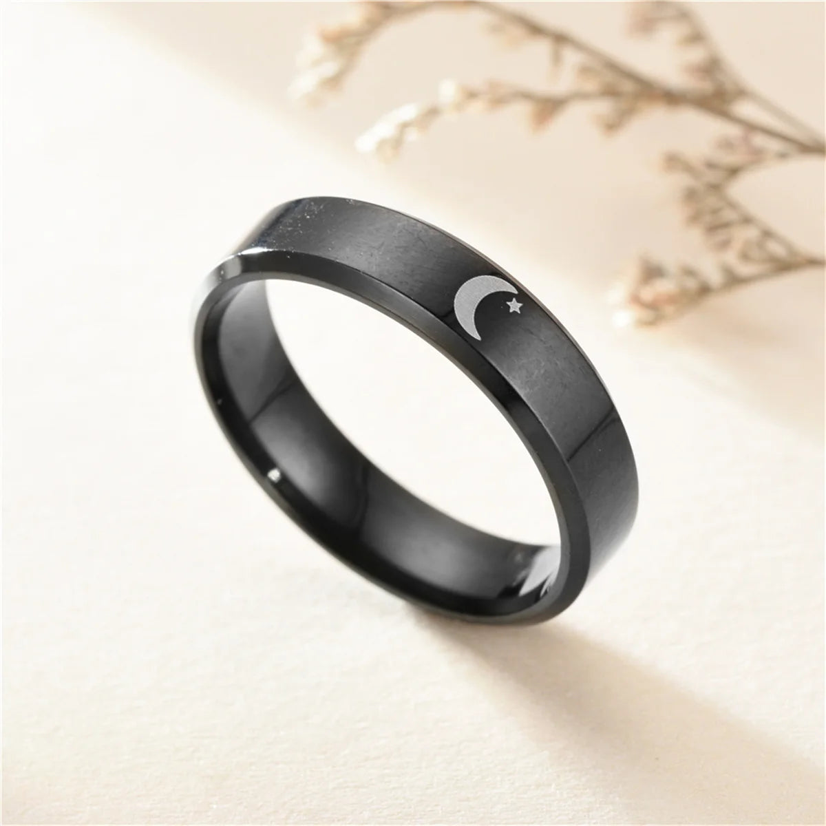 Trendy Sun Moon Couple Rings For Women Men Teens Lover's Stainless Steel Paired Couple Ring Party Wedding Fashion Jewelry Gifts Qme 2 6