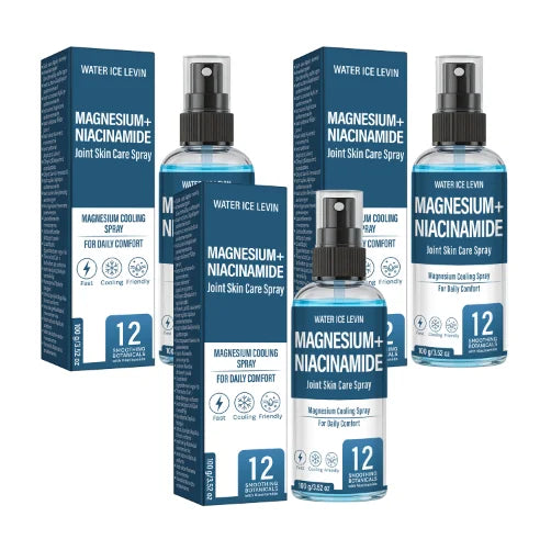 Magnesium Cooling Joint Spray - Niacinamide & Bee Venom Infused, Fast Relief & Daily Comfort Qme Brown 100g