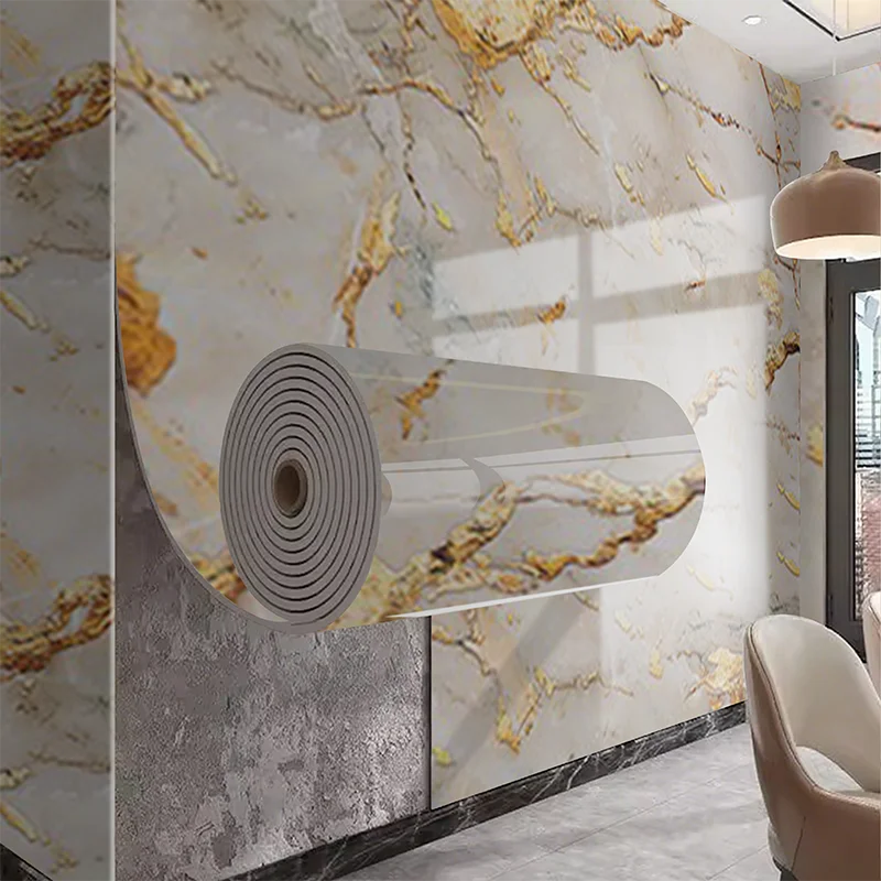 40cm Decorative Waterproof Moisture Proof Anti Fouling Self Adhesive Wallpaper for Bathroom Kitchen Living Room Background Wall Qme CST-080 40cmx3m