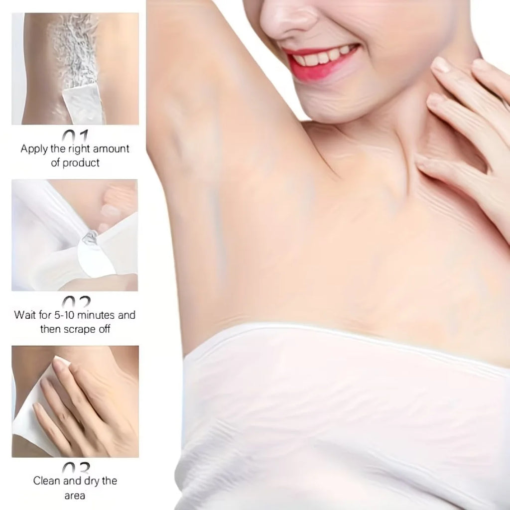 Water Ice Levin Unisex Gentle Hair Removal Cream 50g Hydrating Nourish Smooth Skin Painless Whole Body Depilatory Cream Qme
