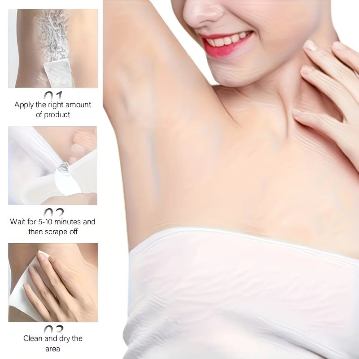 Water Ice Levin Unisex Gentle Hair Removal Cream 50g Hydrating Nourish Smooth Skin Painless Whole Body Depilatory Cream Qme
