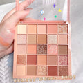 25-Color Eyeshadow Palette High-gloss Rose Brown Tone Matte Glitter Qme A6-600