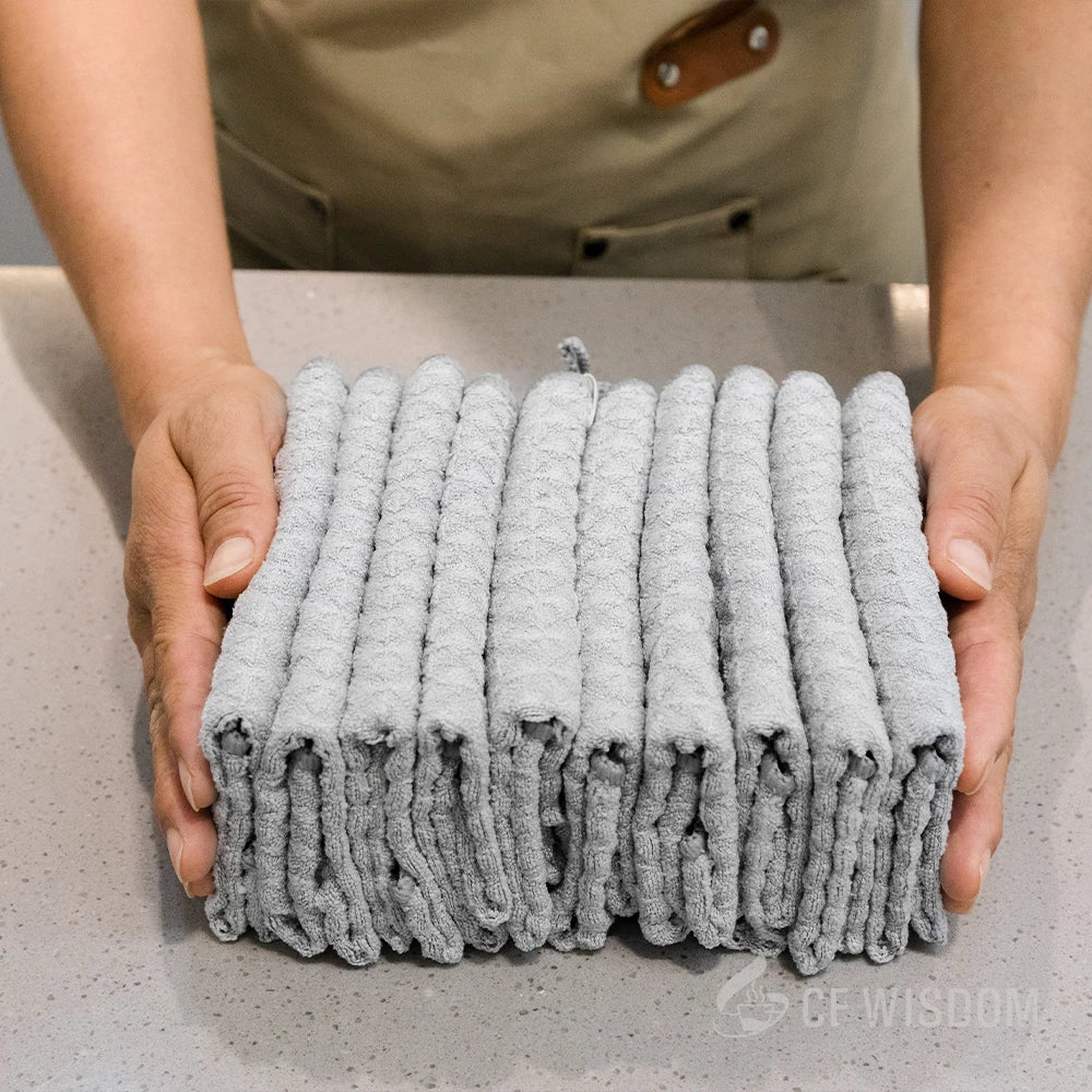 Barista Coffee Towels Absorbent Microfiber Cleaning Rag No Lint Cloth Qme