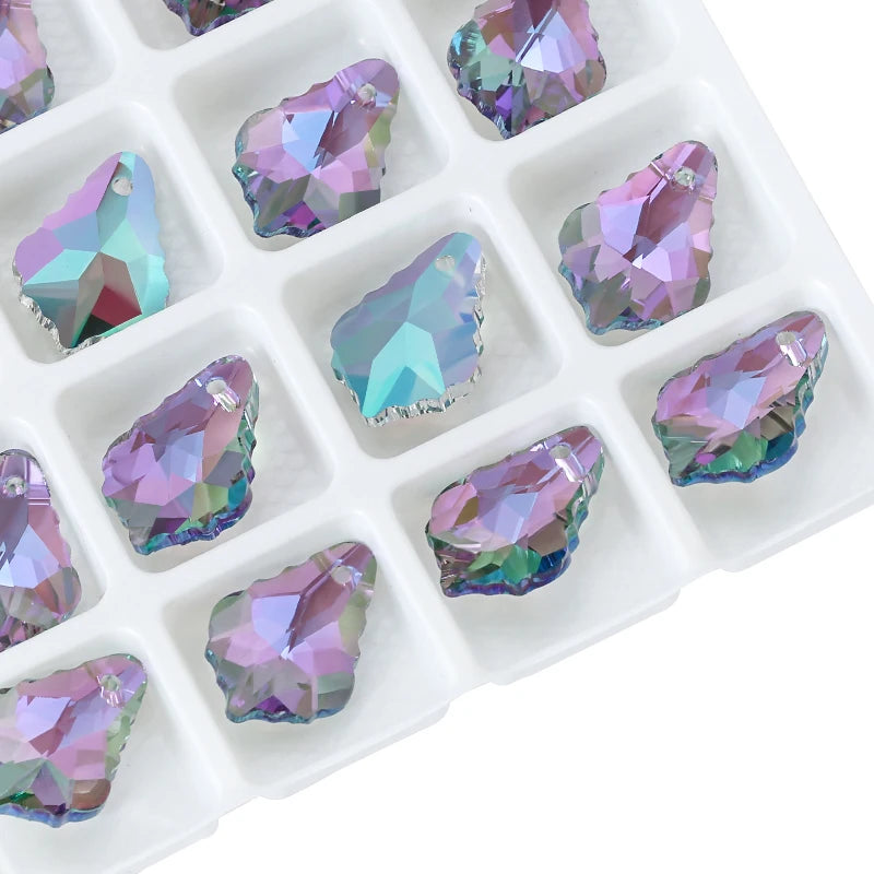 11x16mm Crystal 6090 Baroque Pendant Glass Austria Loose Beads Rhinestone Charms for Jewelry Making Necklace Earrings DIY 12Pcs Qme 001VG 11x16mm-12pcs