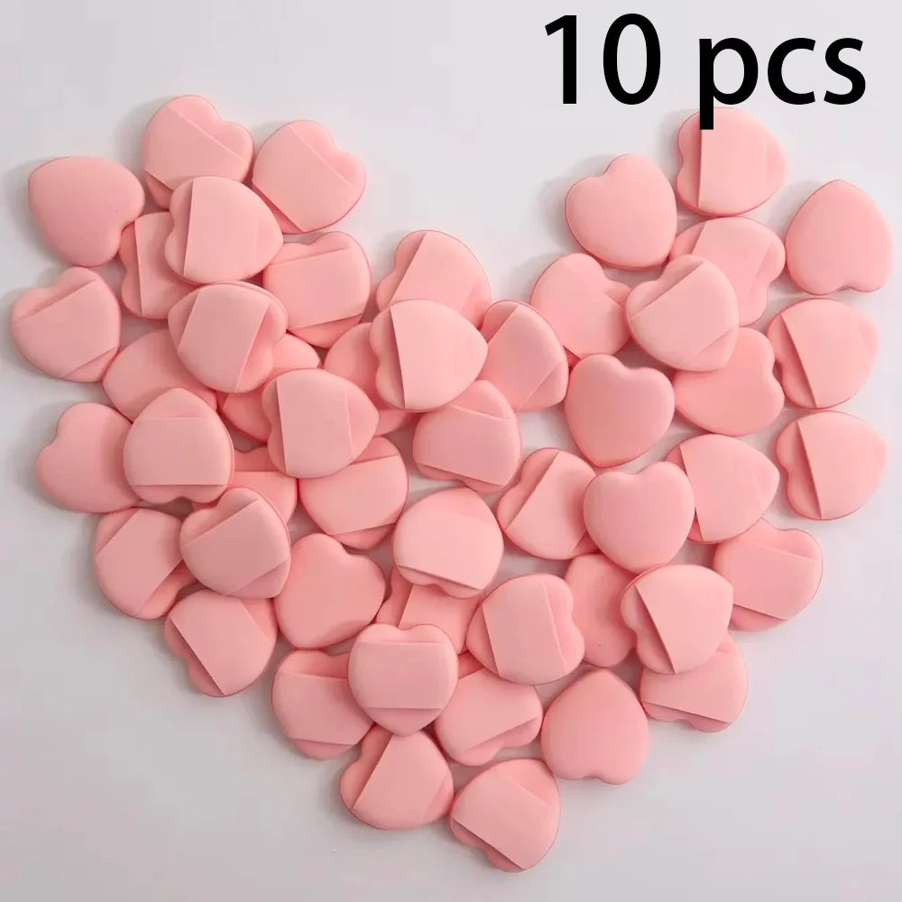 10 20 Mini Finger Puffs Soft Pink Multi-use Foundation Cream Powder Qme herat 10 pcs