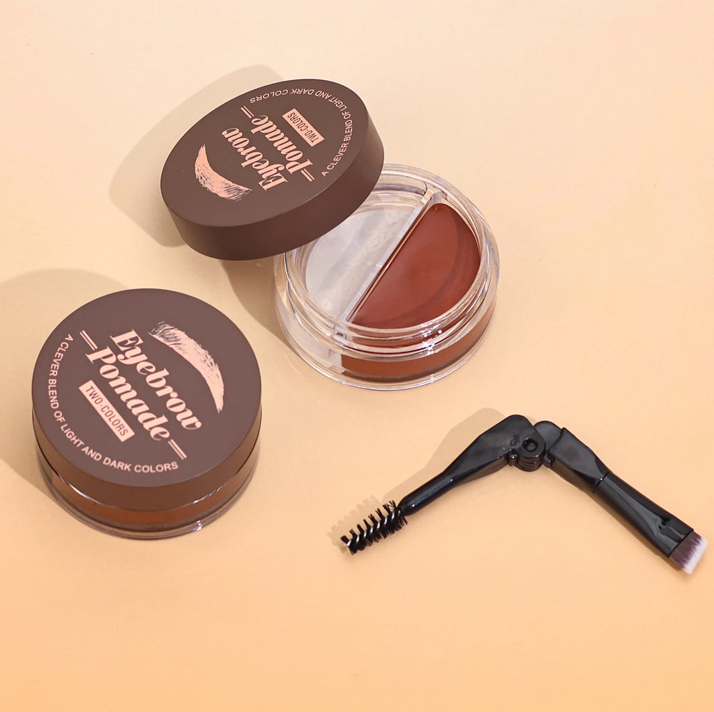 Eyelash Eyebrow Dye Tint Kit 2 in 1 Waterproof Fast Dye Brow Enhance Long Lasting Black Brown Eyebrow Cosmetics Qme