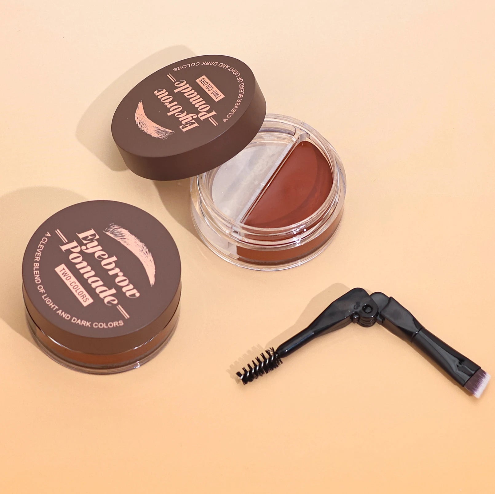 Eyelash Eyebrow Dye Tint Kit 2 in 1 Waterproof Fast Dye Brow Enhance Long Lasting Black Brown Eyebrow Cosmetics Qme