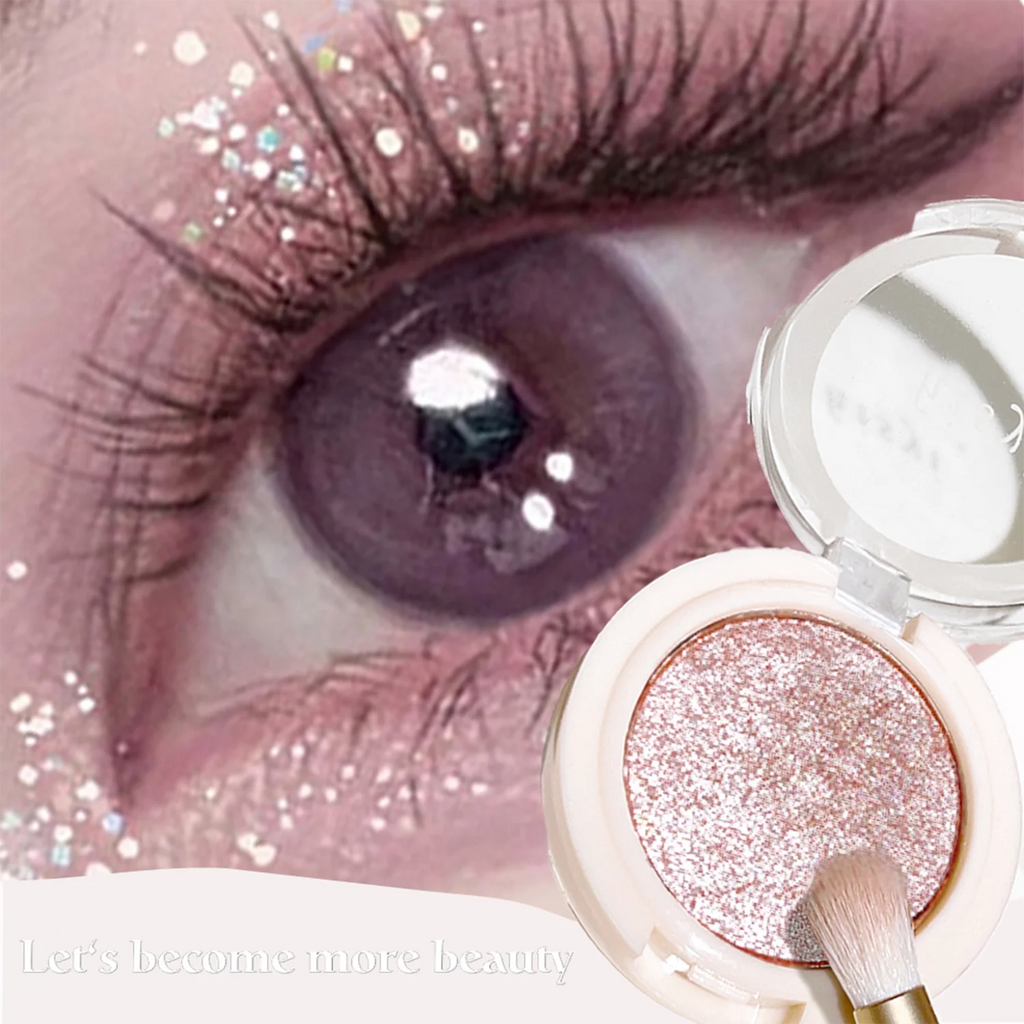 Single-color Eyeshadow Matte Shimmer High-pigment Brightening Qme