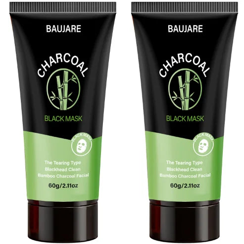 Charcoal Blackhead Peel Off Mask with Centella & Niacinamide, Deep Cleansing Pores & Purifying Skin, For All Skin Types. Qme green 60g