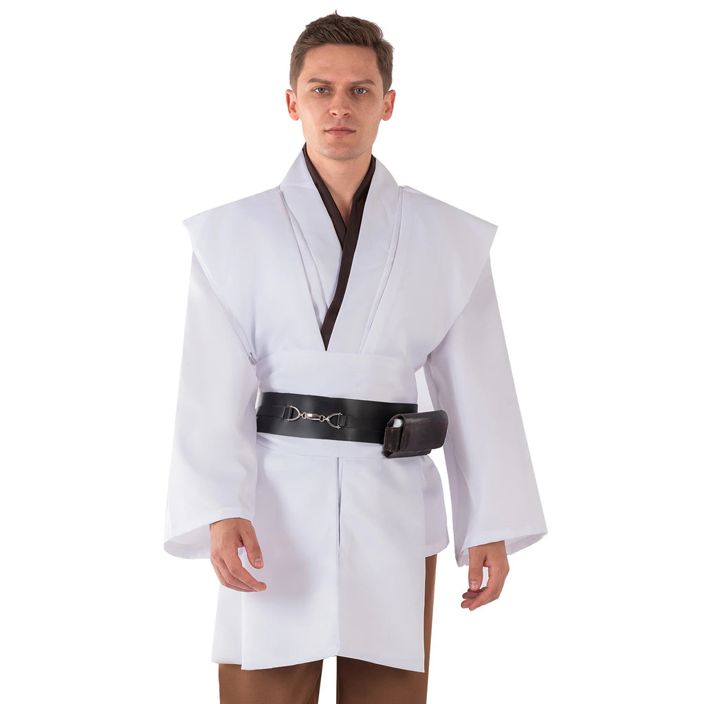 P-Jsmen Jedi Cosplay Costume Anakin Skywalker Replica Hooded Brown Cloak Robe Women Men Halloween Outfits Clothes Qme