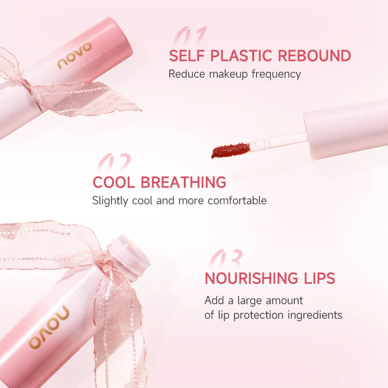Hydrating 3D Glossy Lip Gloss&Lipstick,Water Gloss Mirror Lip Glaze, Long Lasting,Non-Sticky,High Gloss Effect, For Eyes,Cheeks Qme