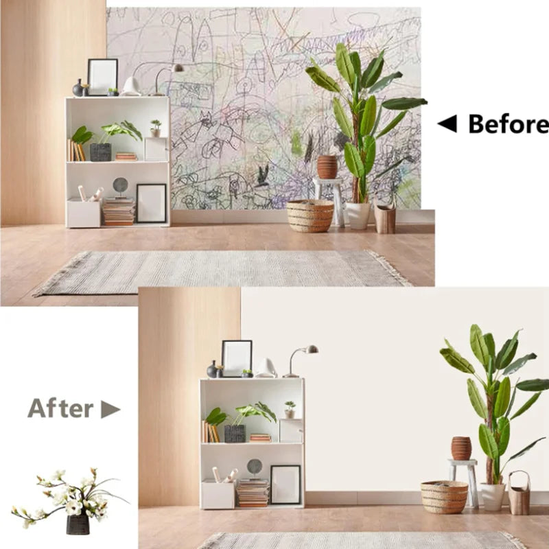 1 Roll Waterproof Stain Resistant Self-adhesive Macaron Wallpaper Qme