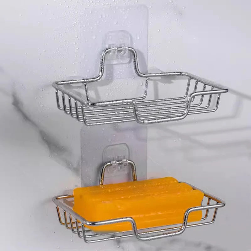 Kitchen and Bathroom Shelf Hooks Transparent and Strong Adhesive Without Perforations Kitchen and Bathroom Accessory Hooks Qme