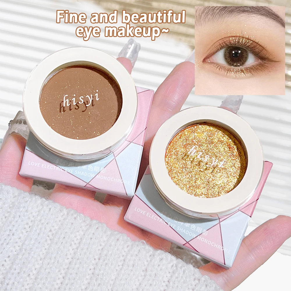 Single-color Eyeshadow Matte Shimmer High-pigment Brightening Qme