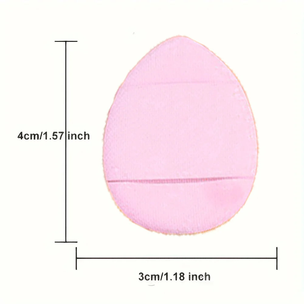 10 20 Mini Finger Puffs Soft Pink Multi-use Foundation Cream Powder Qme