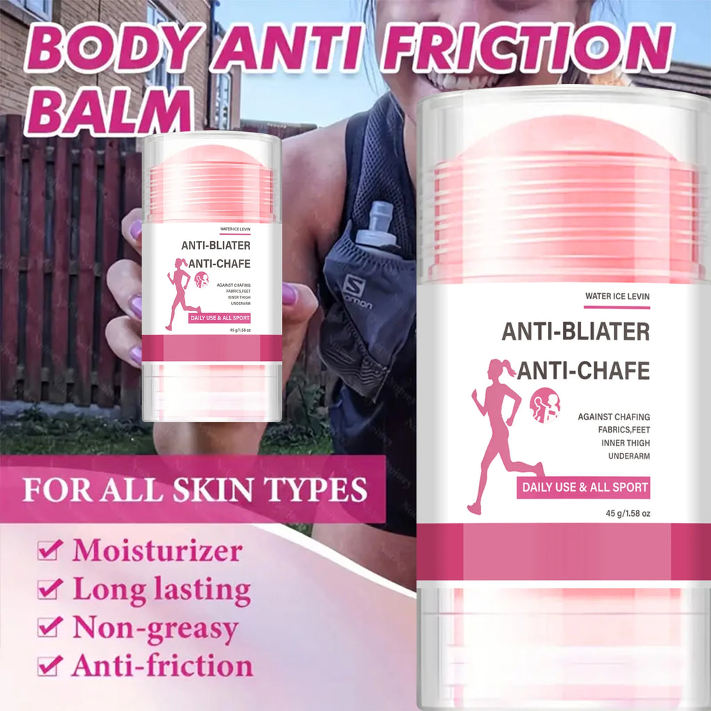 Sports Anti Chafing Stick, Hydrating Anti-Rub Stick for Thighs Underarm Daily & Workout Use Qme