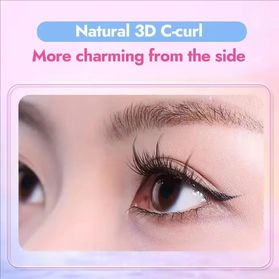 3D Wispy False Eyelashes DIY Self-adhesive In-glue Easy Apply Qme