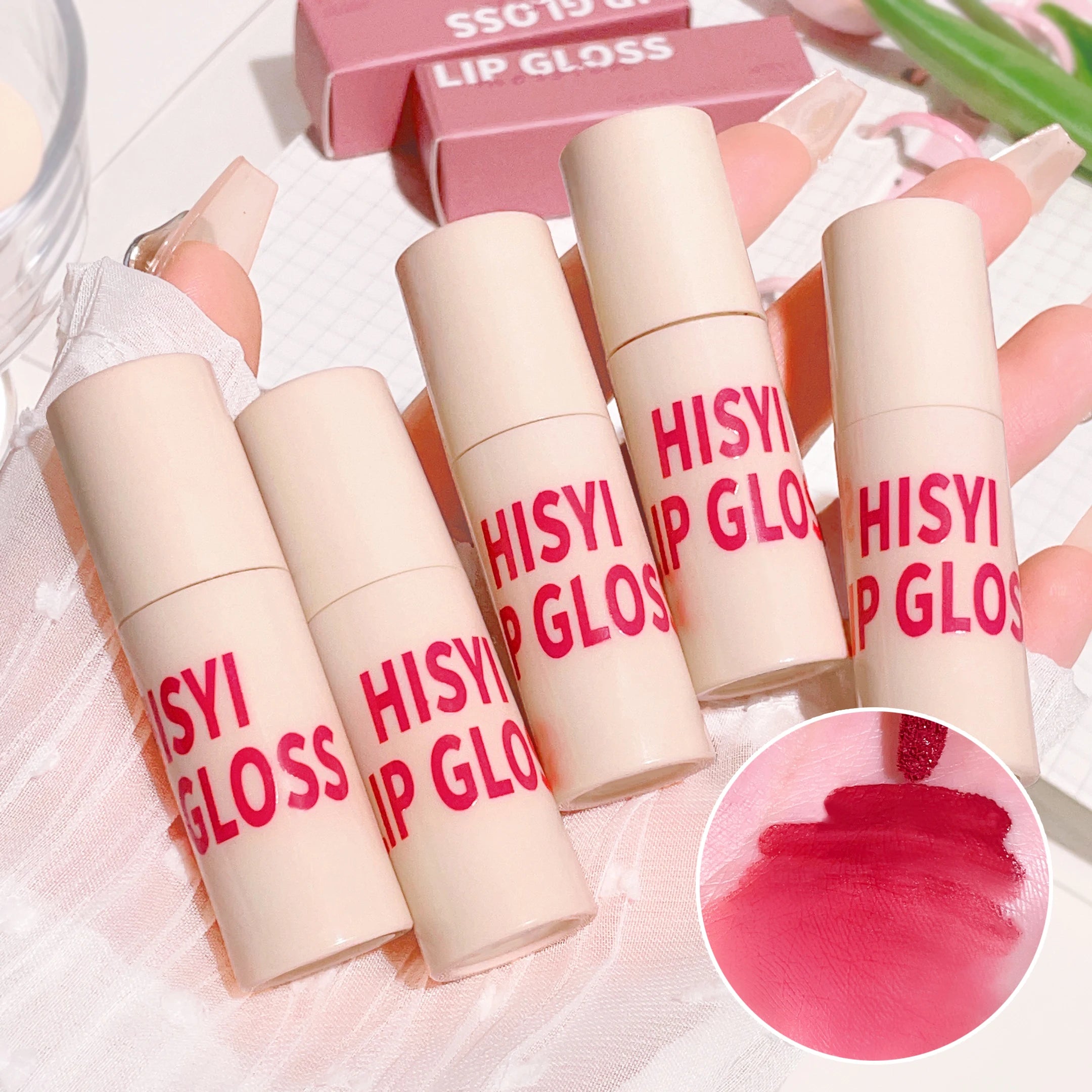 HISYI Airy Matte Velvet Lipstick Non-stick Long-lasting Flawless Qme