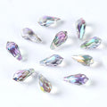 Wholesale Drop Crystal Ab Beads Gemstone Waterdrop Faceted Glass Loose Beads for Jewelry Making, Earrings, Necklace ,Bracelets Qme 3 5.5x11mm 84pcs