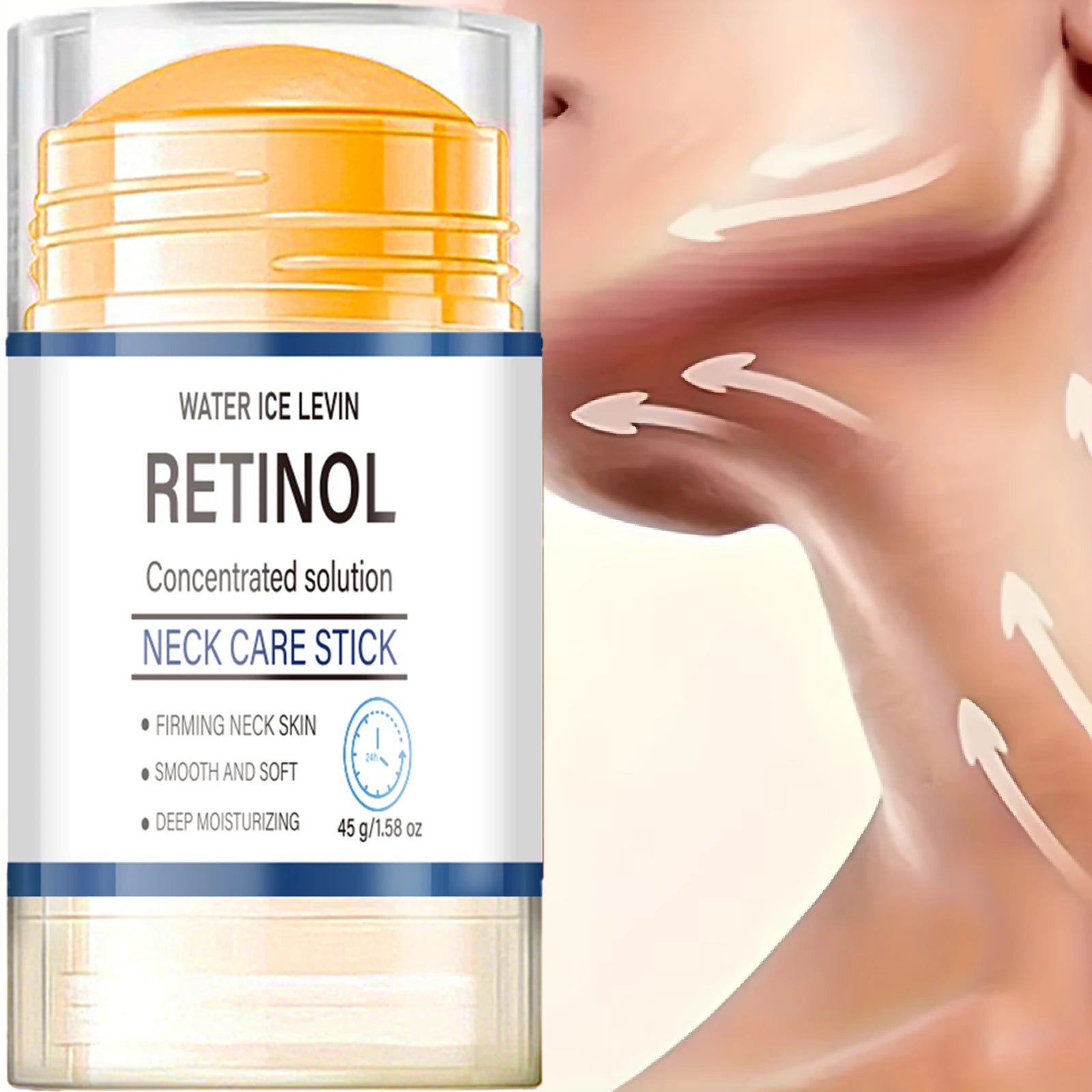 Turmeric & Retinol Neck Care Stick - Moisturizing, Firming & Smoothing for Neck Skin Qme