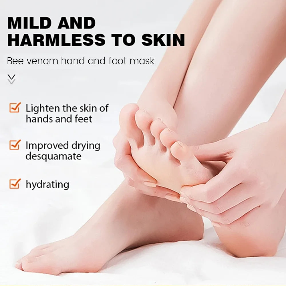 Water Ice Levin Bee Venom Hand And Foot Mask 50g Lavender Ginger Infused Moisturizing Firming Nourishing Dry Skin Care Mask Qme