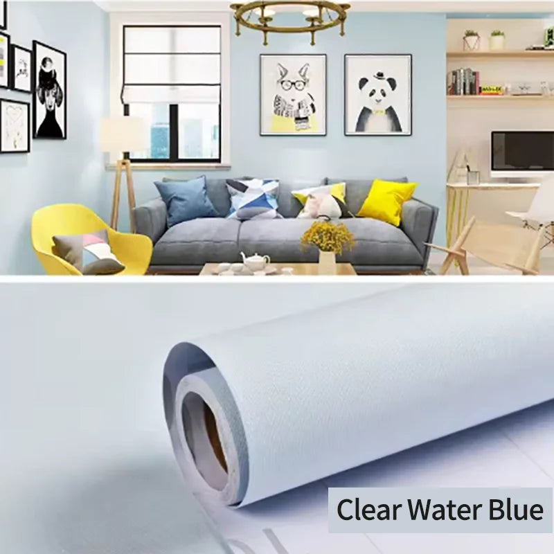 1 Roll Waterproof Stain Resistant Self-adhesive Macaron Wallpaper Qme 3 40cmX10m