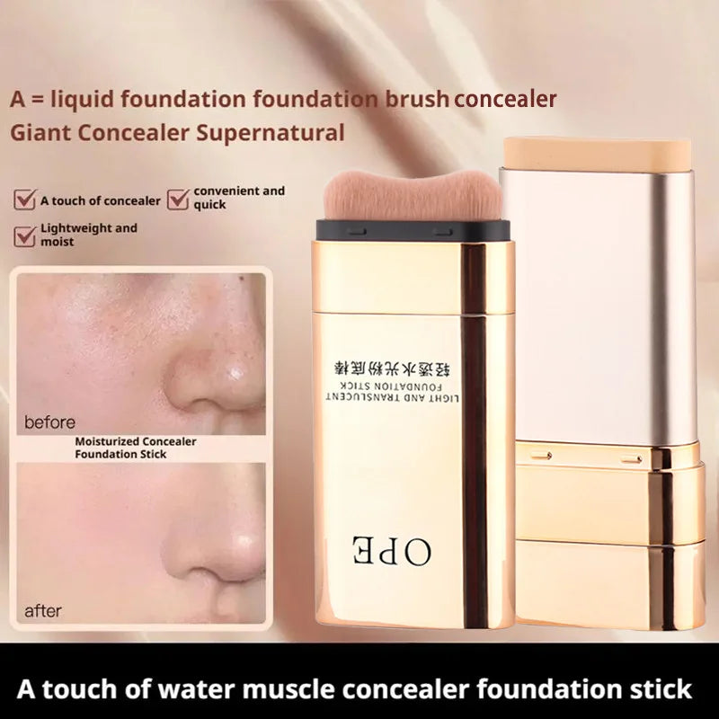 Water-glass Finish Foundation Stick Moisturizing Non-caking Formula Qme