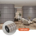 3D Wall Sticker Background Wall Decoration Wallboard Self-adhesive Waterproof Thickening Partition Wallpaper 3M New Grille Qme light grey 40cmX3m
