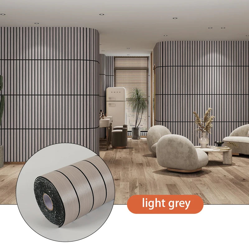 3D Wall Sticker Background Wall Decoration Wallboard Self-adhesive Waterproof Thickening Partition Wallpaper 3M New Grille Qme light grey 40cmX3m
