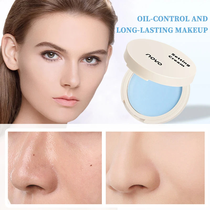 Jelly Setting Powder And Powder-Free Setting Cream Are Long-Lasting, Lightweight, Waterproof, Sweat-Proof And Non-Sticky Qme