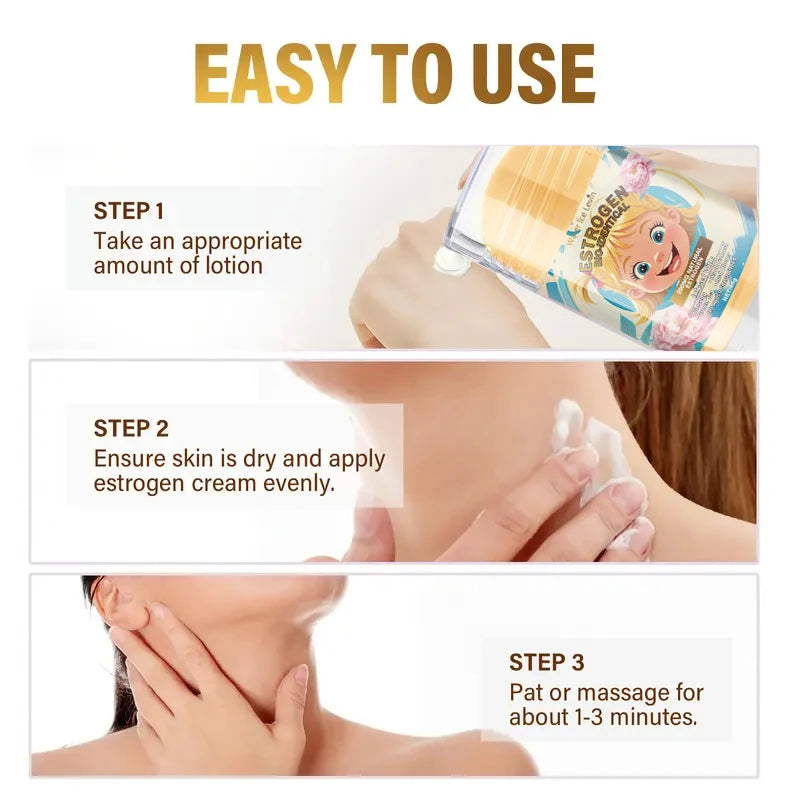 Biologically-Derived Estrogen Containing Ginseng Root and Clover Pollen, Firming and Moisturizing, Suitable for All Light Beige Skin Tones, Light Beige Moisturizing Cream, Alcohol-Free Formula Qme
