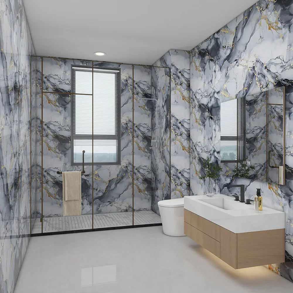 Self Adhesive Wallpaper Waterproof Removable Wall Panel Suitable Qme
