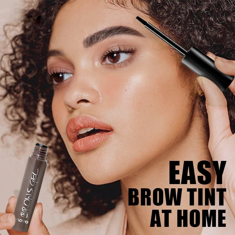 Long-Lasting Eyebrow Tint Gel, Waterproof, Semi-Permanent, Quick-Dry Transfer, Eyebrow Tattoo Beauty Cream, All Skin Types Qme