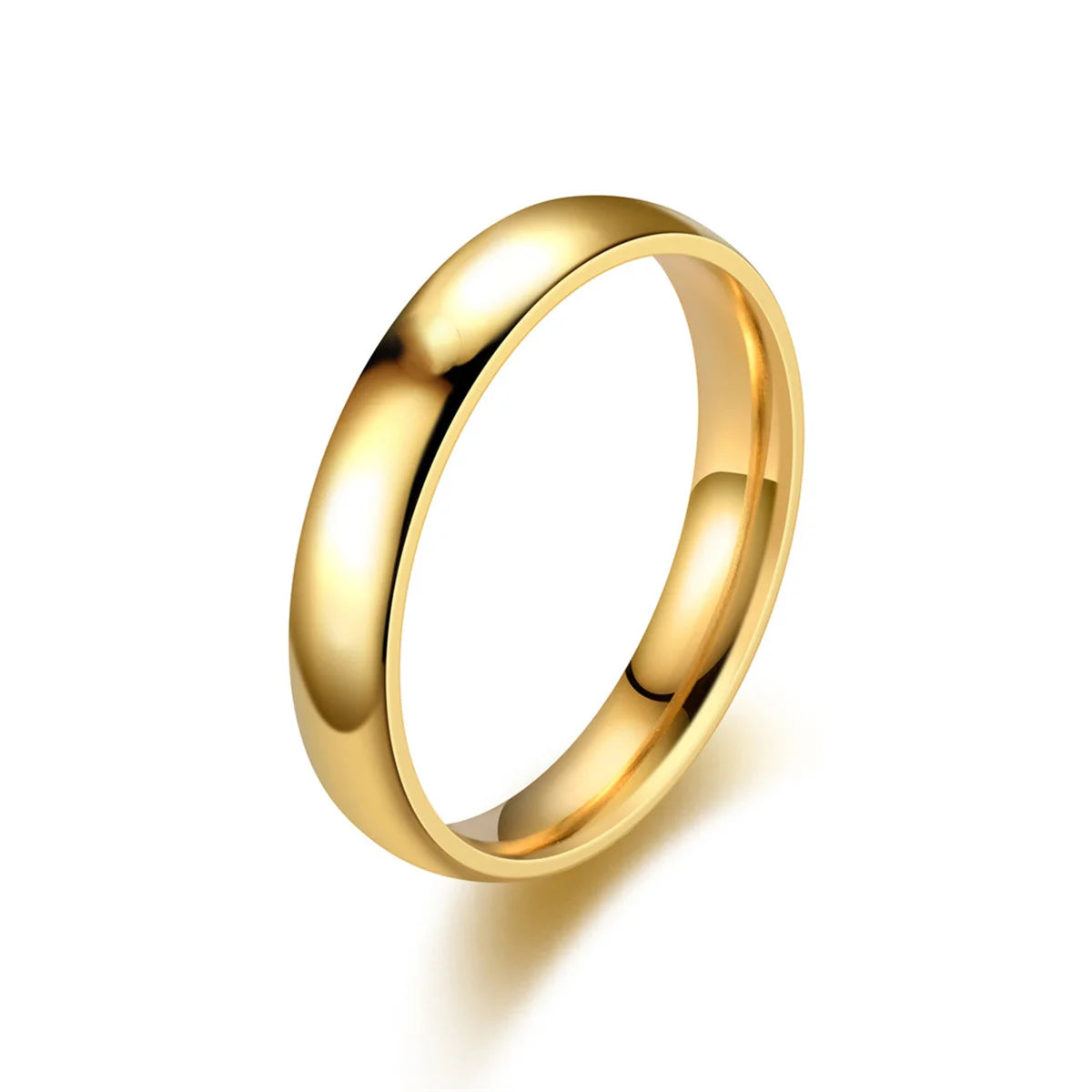 2/3/4mm Thin Stackable Ring Exquisite Stainless Steel Plain Band Knuckle Midi Ring Women Girl Size 5-13 Simple Punk Korean Decor Qme