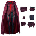 Scarlet Witch Maximoff Cosplay Costume Outfits Trench Jackets Mask for Halloween Costume Comic Con Stage Performance Qme Full Set XXL