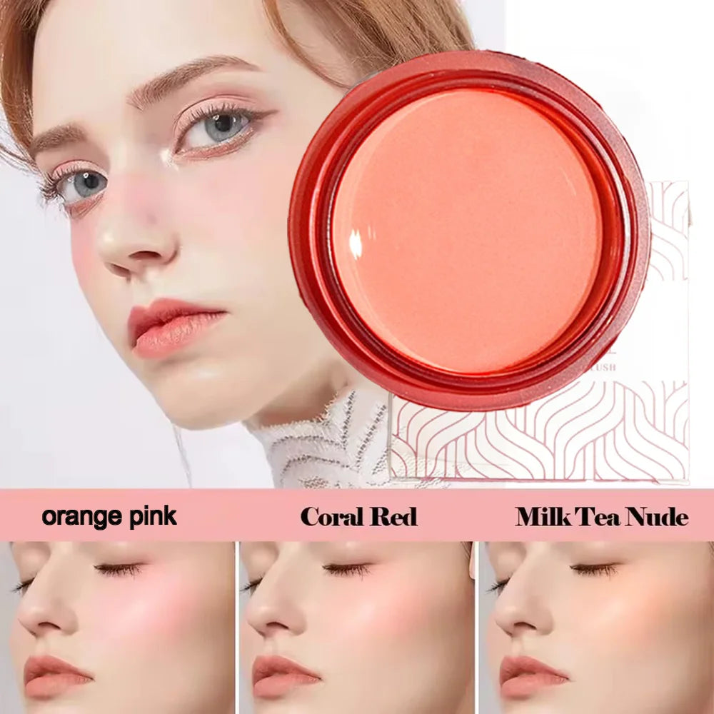 Putty Blush Creamy High-pigment Formula Vibrant Glow Long-lasting Qme