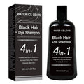 Water Ice Levin Natural Black Hair Dye Shampoo 100ml Ginger Ginseng Plant Extract Mild Coloring Smooth Dry Frizzy Hair Qme Smoothing & Straightening