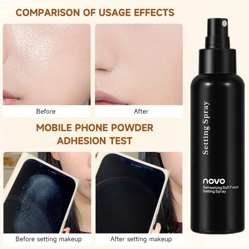 Setting Spray Makeup Face Primer Hyaluronic Acid Deep Hydration 24h Qme