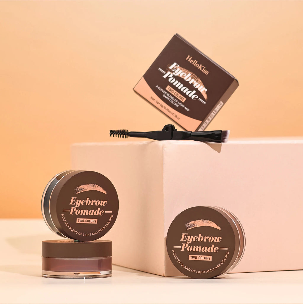 Eyelash Eyebrow Dye Tint Kit 2 in 1 Waterproof Fast Dye Brow Enhance Long Lasting Black Brown Eyebrow Cosmetics Qme