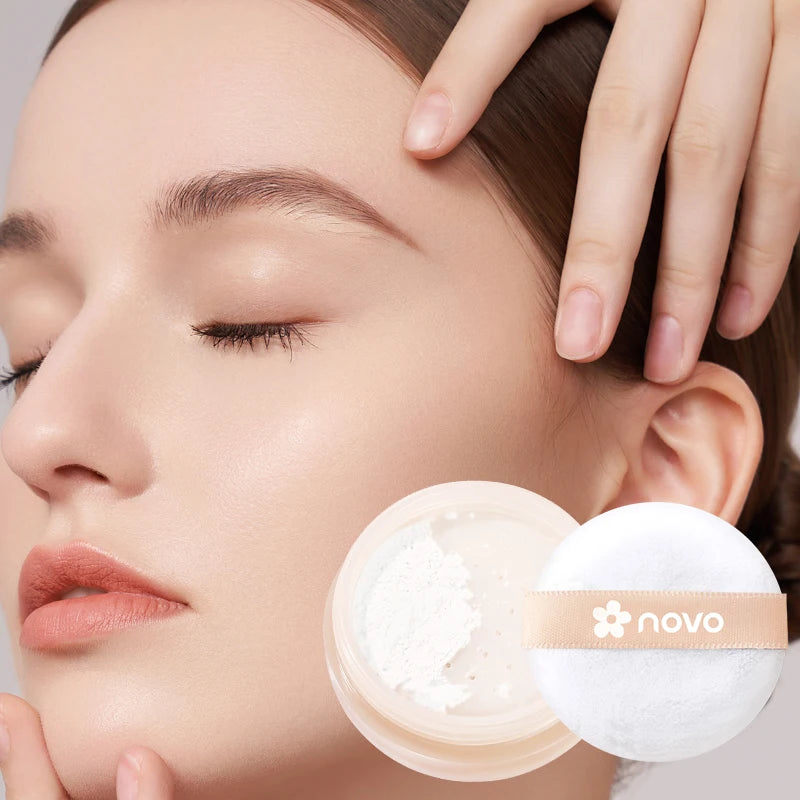 Long-Lasting Oil-Control Matte Loose Powder, Waterproof And Sweat-Proof, Non-Smudge, Covers Fine Lines And Blemishes Qme