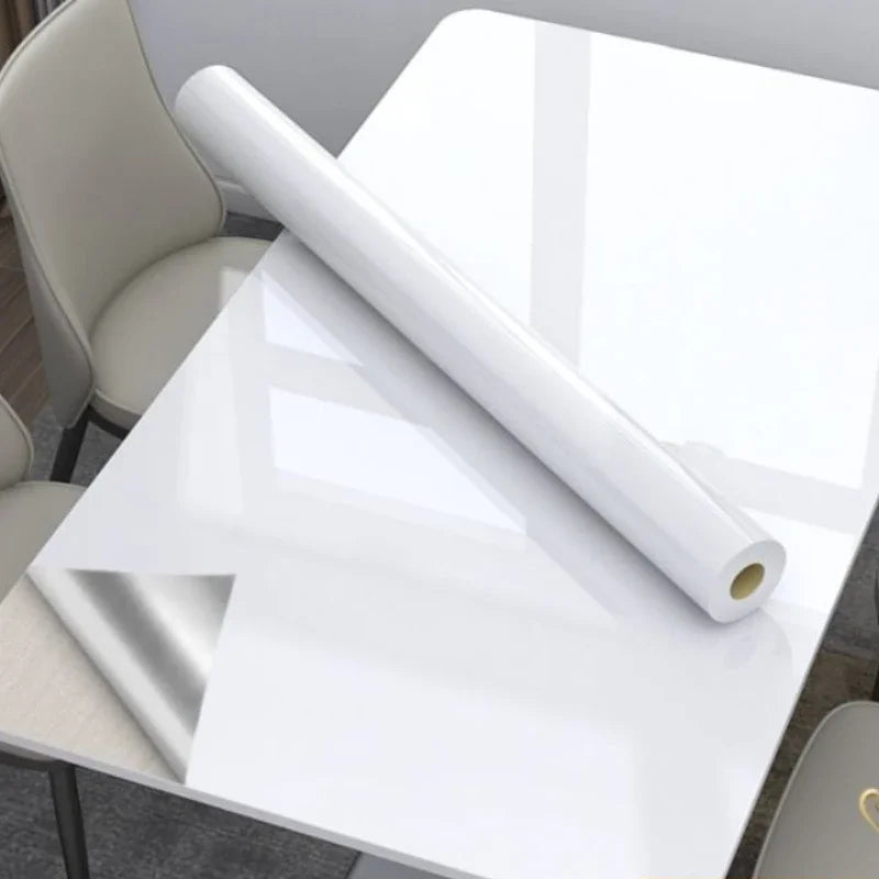 55CM Self Adhesive Tape Wallpaper Kitchen Sticker Cabinets Countertop Waterproof and Oil Resistant Wallpaper for Home Decoration Qme